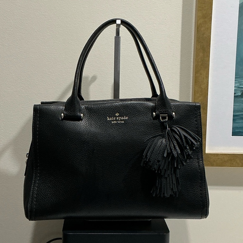 Kate Spade Black Satchel with Tassel